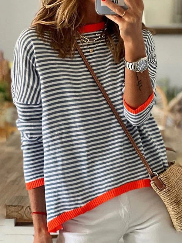 Sophie | Striped Long-Sleeved Top