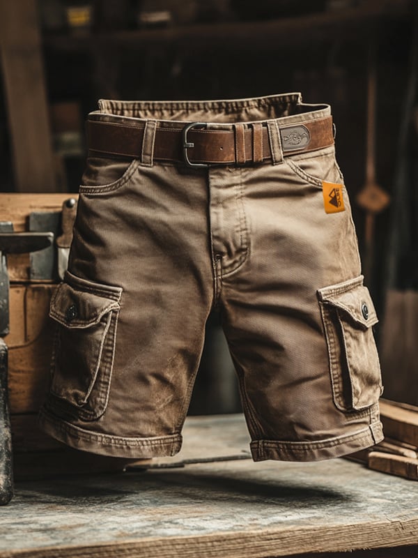 Cazel | Retro cargo shorts with multiple pockets