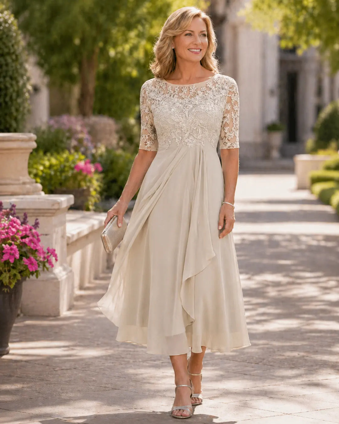 Maria | Elegant Chiffon Dress