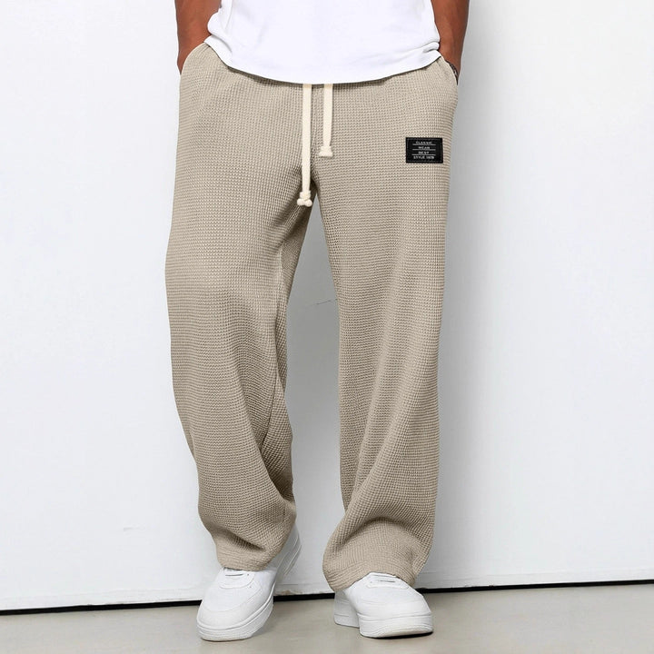 Lorenzo | Wide-leg Pants with a Honeycomb Weave