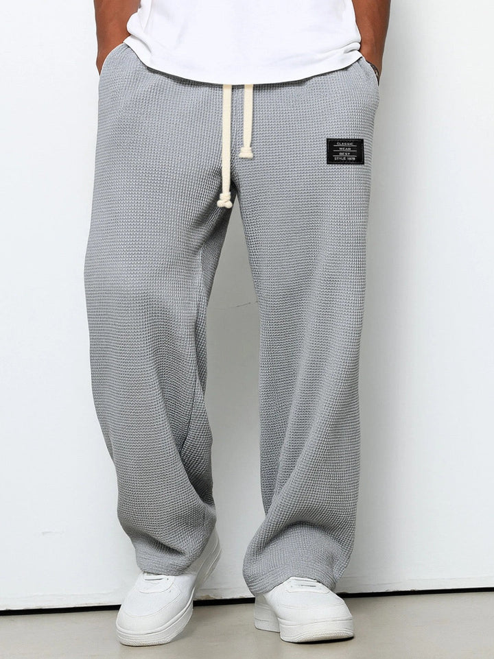 Lorenzo | Wide-leg Pants with a Honeycomb Weave