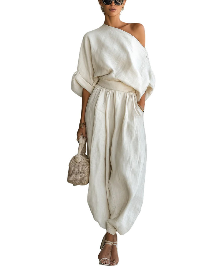 Jane | Elegant Off-Shoulder 2 Piece Set