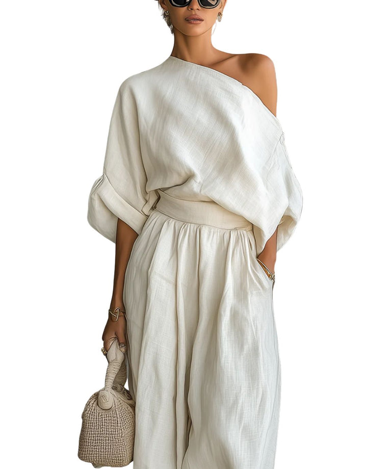 Jane | Elegant Off-Shoulder 2 Piece Set