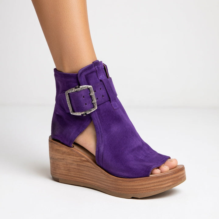 Orélisse | Open-toe Wedge Ankle Boots
